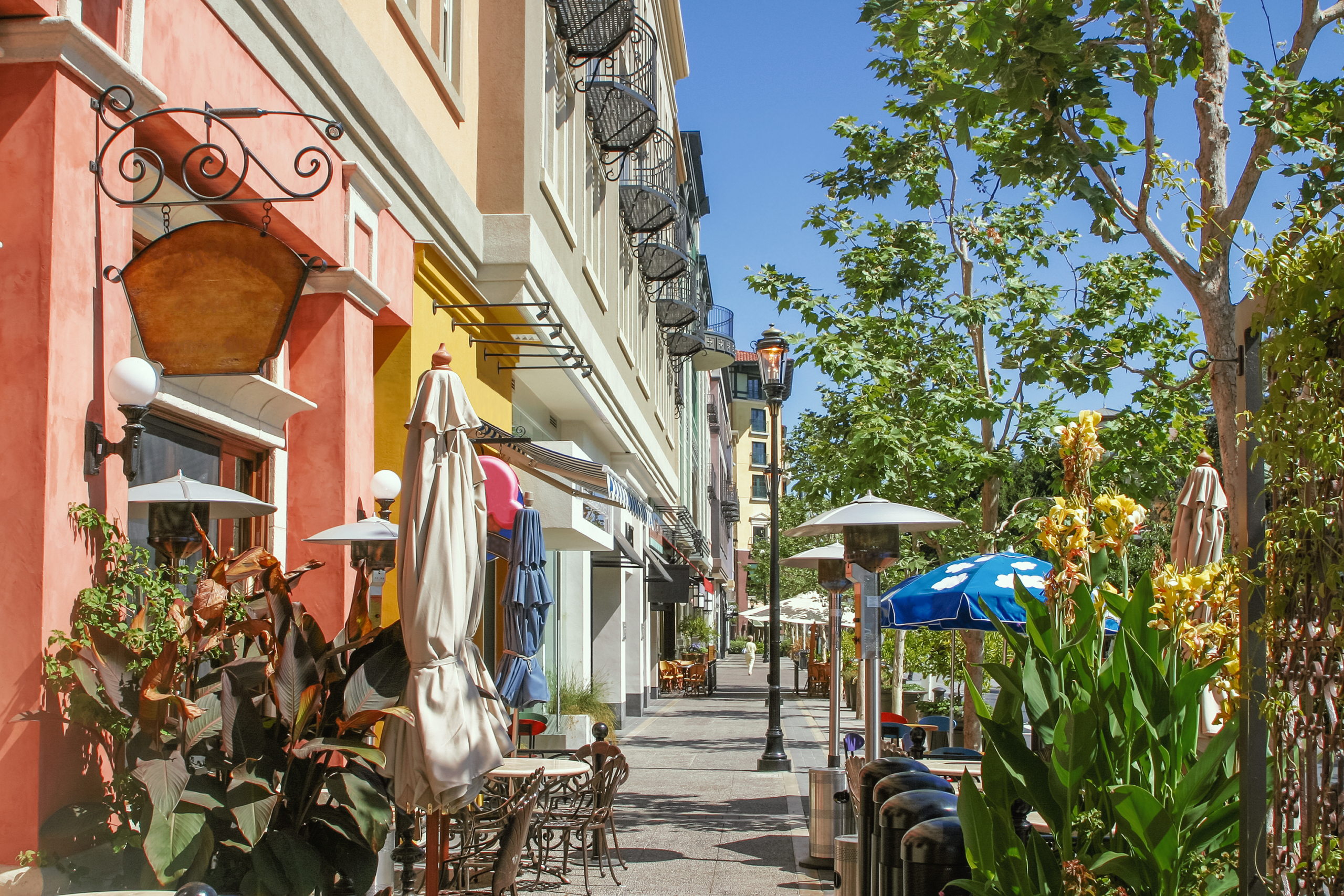 Scenery of the shopping street